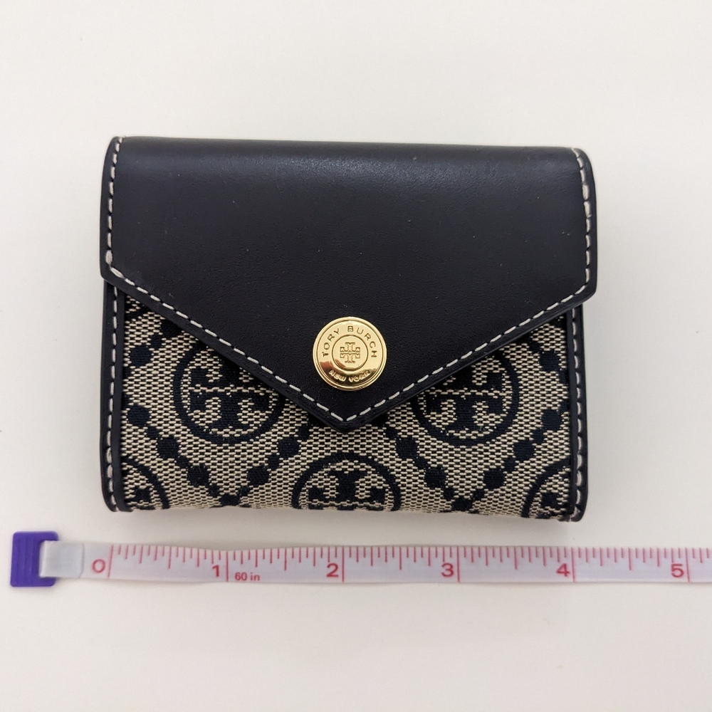 Tory Burch Black and Cream Wallet - Picture 7 of 14